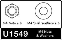 Schumacher 4mm Nuts And Washers