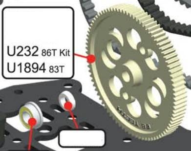 Schumacher Mi1 Whisper Spur Gear, 83t 48p