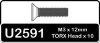 Schumacher Screws, 3 x 12mm Cs Flat Head 