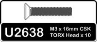 Schumacher Speed Pack Torx M3x16 Csk