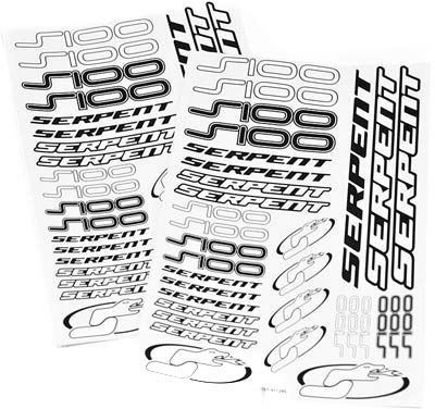 Serpent S100 Decal Sheet