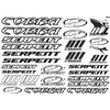 Serpent 811 Decal Sheet, Black/White 