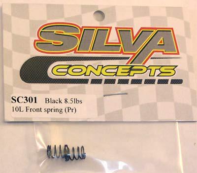 Silva Concepts 1/10 Front Springs, 8.5 Lbs. Black (2)