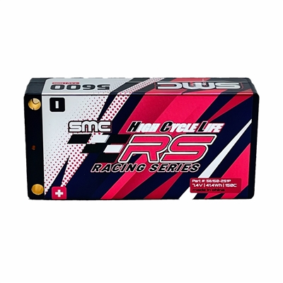 SMC 5600mAh 2S 7.4v Shorty Lipo Battery