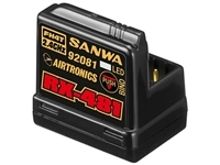 Sanwa RX-481 Receiver-Internal Antenna, FHSS-4 4-channel