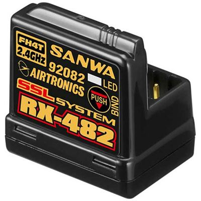 Sanwa RX-482 Receiver-Internal Antenna, FHSS-4/SSL 4-channel