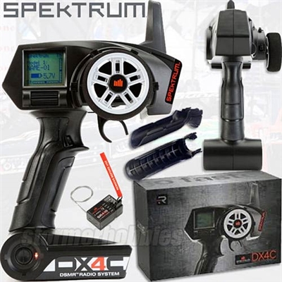 Spektrum DX4C 4ch DSMR Racing Radio System with SR410 receiver