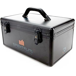 Spektrum DX6R Transmitter Case, black aluminum