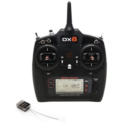 Spektrum DX6 6-channel 2.4Ghz DSMX Radio System Gen 3 with AR6600T Receiver