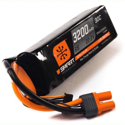 Spektrum 22.2V 3200mAh 6S 30C Smart LiPo Battery, IC5