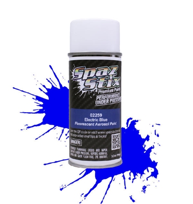 Spaztix Paints Fluorescent Electric Blue Spray Paint-3.5 Oz.