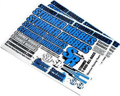 Stormer Racing Stormer Team Decals, Blue (2) 