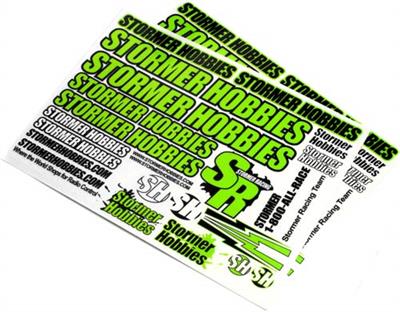 Stormer Racing Stormer Team Decals, Green (2)