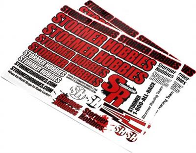 Stormer Racing Stormer Team Decals, Red (2)