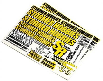 Stormer Racing Stormer Team Decals, Yellow (2)