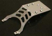 ST Racing Stampede Rear Skid Plate, Silver Aluminum