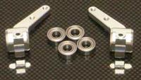 ST Racing Stampede/Rustler Front Knuckles-Silver Aluminum (2)