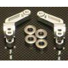 ST Racing Slash/Rustler Rear Hub Carrier Set, Silver Aluminum (2)