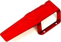 ST Racing Revo 3.3 Transmission Center Skid Plate, red aluminum