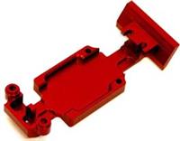 ST Racing Revo/Slayer HD Rear Skid Plate Red Aluminum