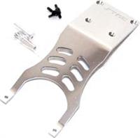 ST Racing Slash Front Skid Plate, Silver Aluminum