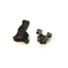 ST Racing Traxxas TRX-4 Lower Front Shock Mounts, black aluminum (2)