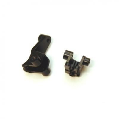 ST Racing Traxxas TRX-4 Lower Front Shock Mounts, black aluminum (2)