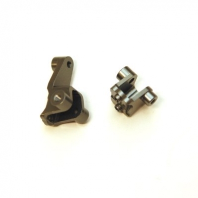 ST Racing Traxxas TRX-4 Lower Front Shock Mounts, gunmetal aluminum (2)