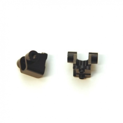 ST Racing Traxxas TRX-4 Lower Rear Shock Mounts, black aluminum (2)