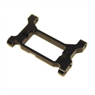 ST Racing Traxxas TRX-4 1-piece Servo Mount/Chassis Brace, black aluminum