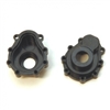 ST Racing Traxxas TRX-4 Portal Covers, black aluminum (2)