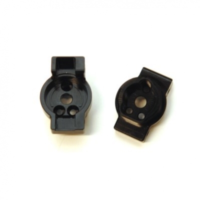 ST Racing Brass Rear Axle Portal Mounts, Black, CNC Machined, for Traxxas TRX-4, (1 pair)