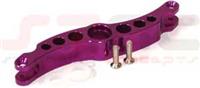 ST Racing Wheely King Center Steering Bellcrank, Purple Aluminum