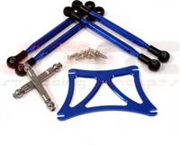ST Racing Wheely King Lower Suspension Link Kit, Blue Aluminum (4)