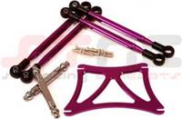 ST Racing Wheely King Lower Suspension Link Kit, Purple Aluminum (4)