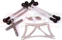 ST Racing Wheely King Lower Suspension Link Kit, Silver Aluminum (4)