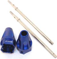 ST Racing Wheely King Rear Steering Lock Out Kit, Blue Aluminum