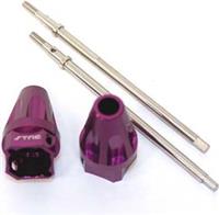 ST Racing Wheely King Rear Steering Lock Out Kit, Purple Aluminum