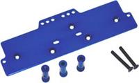 ST Racing AX10 Scorpion Crawler 4-Link Battery Plate, Blue Aluminum