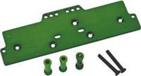 ST Racing AX10 Scorpion Crawler 4-Link Battery Plate, Green Aluminum