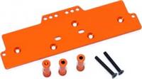 ST Racing AX10 Scorpion Crawler 4-Link Battery Plate, Orange Aluminum
