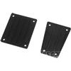 ST Racing Axial Exo Terra Front And Rear Skid Plates, black aluminum (2)