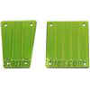 ST Racing Axial Exo Terra Front And Rear Skid Plates, green aluminum (2)