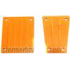 ST Racing Axial Exo Terra Front And Rear Skid Plates, orange aluminum (2)