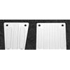 ST Racing Axial Exo Terra Front And Rear Skid Plates, silver aluminum (2)