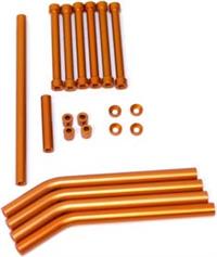 ST Racing AX10 Scorpion Crawler Linkage Color Swap Set, Orange