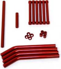 ST Racing AX10 Scorpion Crawler Linkage Color Swap Set, Red