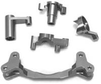 ST Racing Yeti Steering Bellcrank Set, Gun Metal Aluminum (5 Pieces)