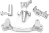 ST Racing Yeti Steering Bellcrank Set, Silver Aluminum (5 Pieces)