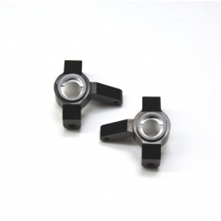 ST Racing Axial SCX10 II Steering Knuckles, black aluminum